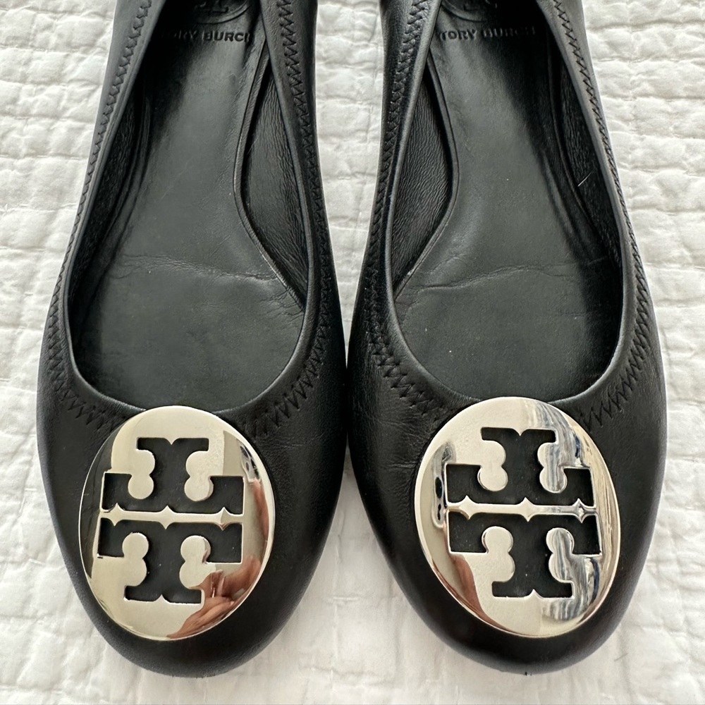 Tory Burch Minnie Leather Ballet Flats